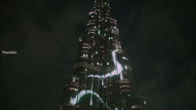 Dubai WOW!(Amazing lightshow on Burj Khalifa) Part 12 смотреть онлайн