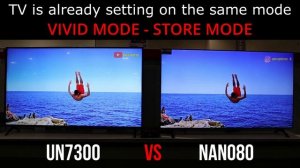 LG NanoCell TV Nano80 vs UN7300 UHD TV - Full Comparison