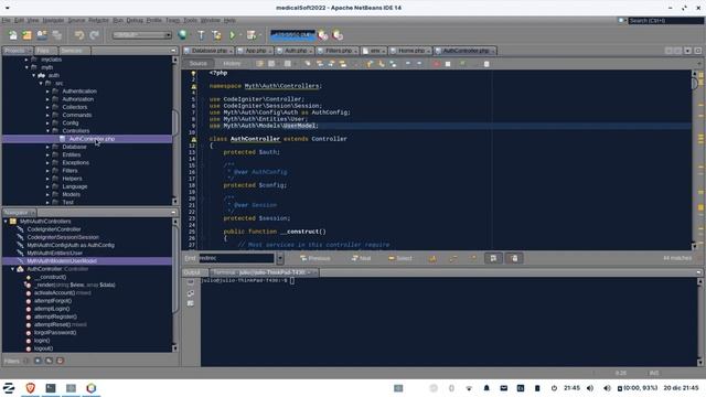 CI 4.0 MedicalSoft Creando Login y menú AdminLTE 3 #7