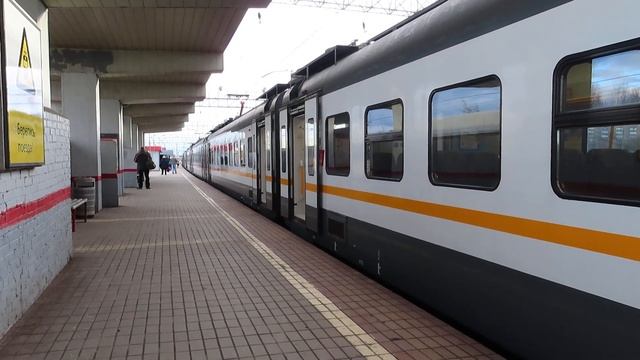 Электропоезд ЭП2Д-0052 ЦППК станция Чехов 20.03.2020 смотреть онлайн