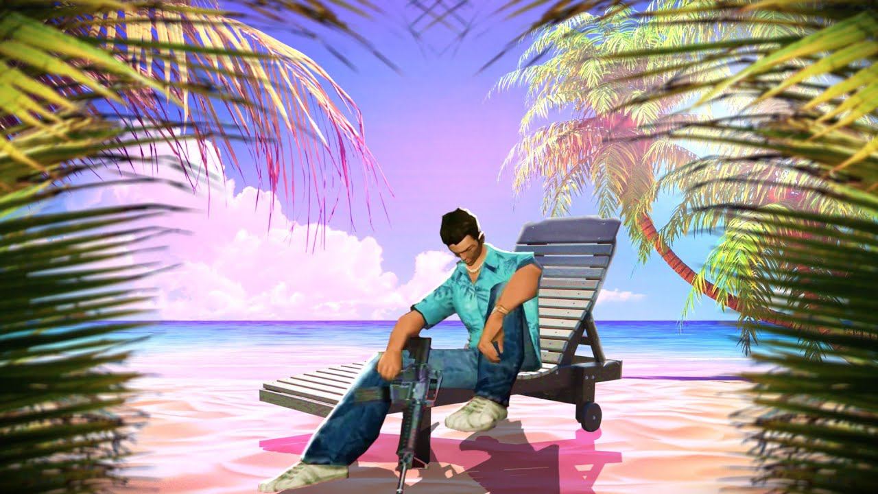 Тонущий Томми и КАМЕННАЯ пальма в GTA Vice City Definitive Edition