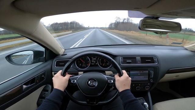 Volskwagen Jetta VI 2.0TDI 110KM (2015) DSG Automatic POV Test Drive & Acceleration | 4K #96