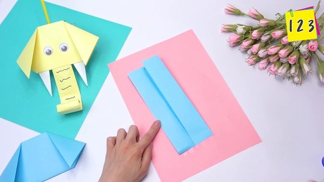 Funny Elephant Moving paper TOYS | Easy paper crafts смотреть онлайн