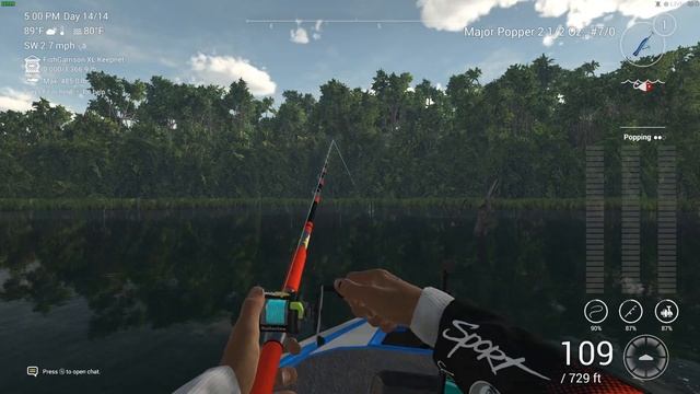 Fishing planet amazonian maze brazil Unique speckled Peacock Bass