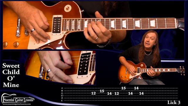How to Play Sweet Child O' Mine on guitar WITH TABS смотреть онлайн