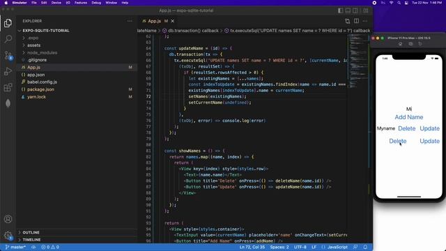 Local SQLite Database for Expo React Native App with Import and Export Database from Device Files