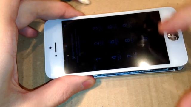 iPhone 5S \ упал, не работает сенсор, перекатка U15 смотреть онлайн