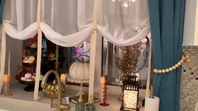 Осенний декор окна на кухне . Осенние картины своими руками ? смотреть онлайн