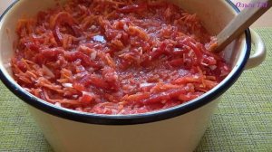 Заправка к борщу на зиму/Борщевая заправка на зиму в банке/Борщ в банке/Пошаговый рецепт заправки#3