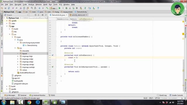 #29 - AsyncTask | Lập trình Android cơ bản và nâng cao | Hùng Coder смотреть онлайн