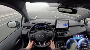 2024 Toyota Corolla Touring Sports 1.8 Hybrid 140 PS TOP SPEED AUTOBAHN DRIVE POV