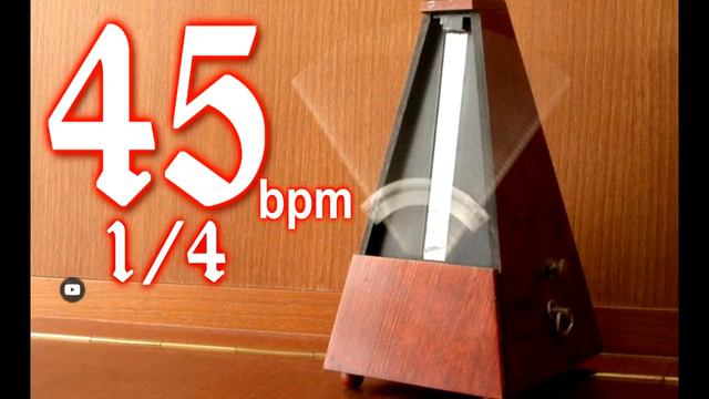 Metrônomo em 45 BPM - metronome смотреть онлайн