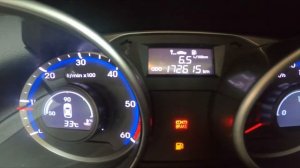How to Navigate Through the Speedometer Hyundai ix35 ( 2010 – 2015 )