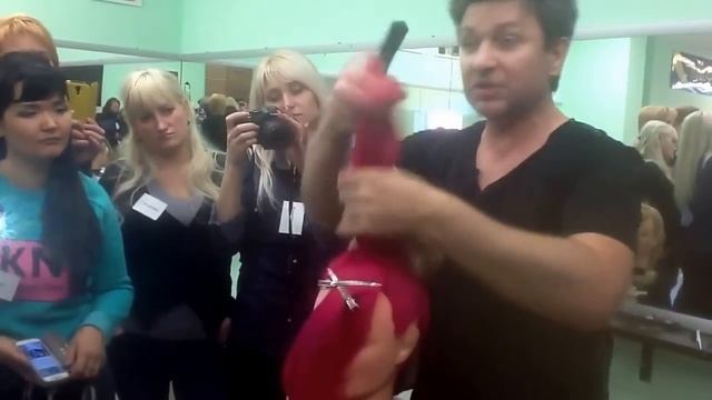 Школа Руслана Татьянина - Прическа с валиком.