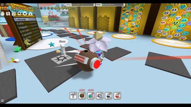 Выполнил все квесты Bee Bear и получил скин!Bee Swarm Simulator!Roblox смотреть онлайн