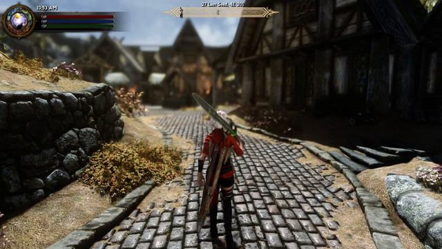 Nice walk down Whiterun // SkyrimSE Re-Engaged ENB + other mods смотреть онлайн