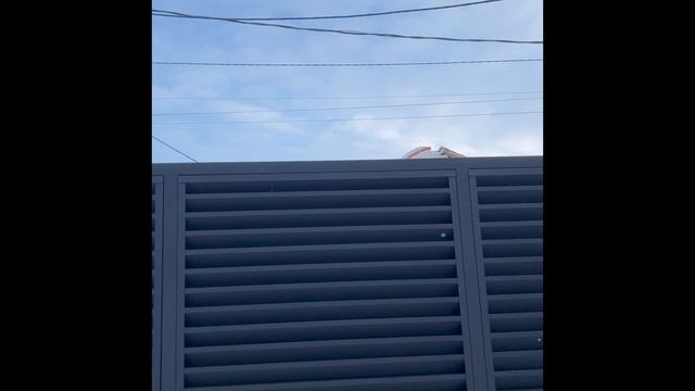 Забор жалюзи с покрытием «черный бархат». Челябинск .