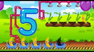 Изучение цифры в увлекательной игре для детей 1 , 2 , 3