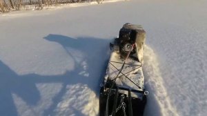 Мотобуксировщик Тягун  Имандра  Корюшка.mp4