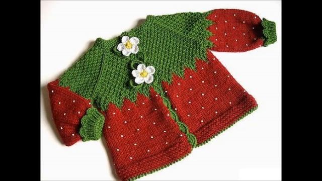 Handmade  Вязаные спицами детские вещи весна-осень