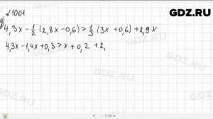 № 1001- Алгебра 9 класс Макарычев