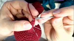 Вязаная еда. Свекла крючком.
