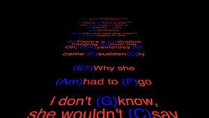 YESTERDAY lyrics and chords, Karaoke w Basic Guitar Strumming