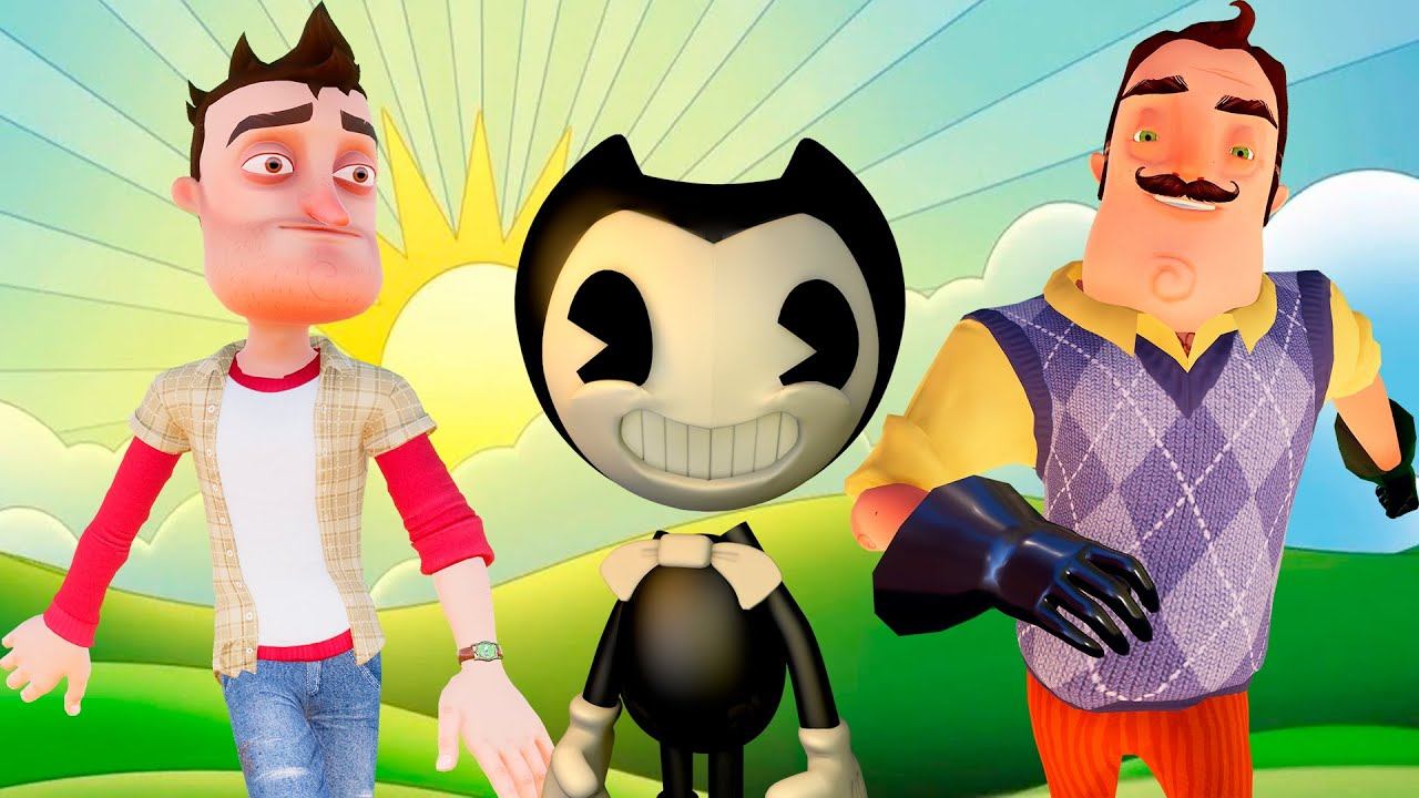 Игра hello Bendy. Шоу привет сосед прекрасная дичь.