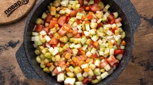 Рагу из кабачков и баклажанов на зиму