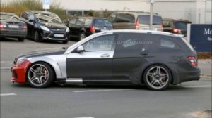 2013 Mercedes-Benz C63 AMG Wagon Black Series Spy Shots