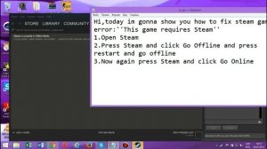 Error ''This game requires Steam'' How to fix It? Works 100%