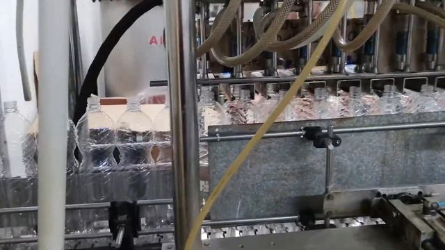 Эксперимент на заводе питьевой воды "Вельская". Установка маркировочного оборудования.