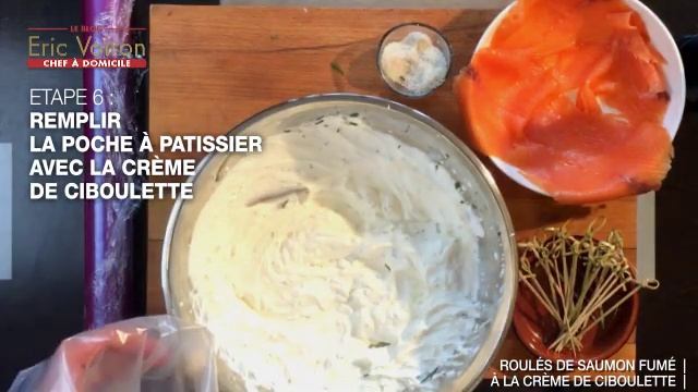 Roulés de saumon à la crème de ciboulette смотреть онлайн