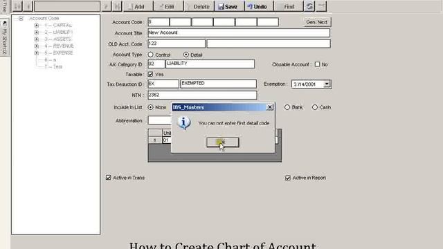 How to Create Chart of Account.flv смотреть онлайн