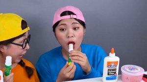 Съедобные школьные принадлежности Мукбанг ДОНА DONA