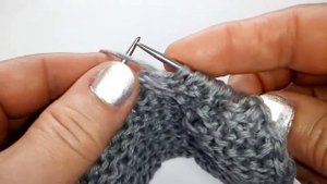 Убавки в узоре соты, спицы