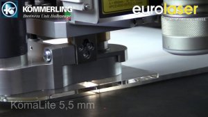 Лазерная резка полипропилена- Laser cutting of KömaLite® (polypropylene) - eurolaser