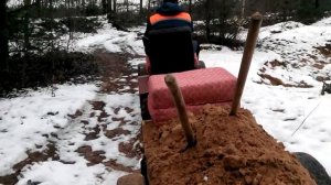 Самодельный трактор   Шины ЁЛОЧКА БЕЛ-219