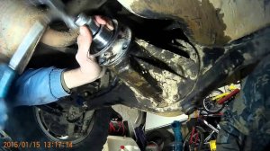 Замена сальника ведущей шестерни (хвостовика) зад.моста на Hover H5