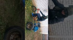 Трицыкл из мотоблока Нева и мопеда Риги