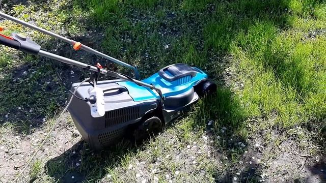 Газонокосилка Gardena PowerMax 1100/32,распаковка и мой отзыв смотреть онлайн