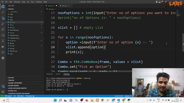 Python GUI Tkinter Sqlite3 ComboBox Example смотреть онлайн
