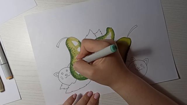 Как нарисовать Авокадо? маркерами смотреть онлайн