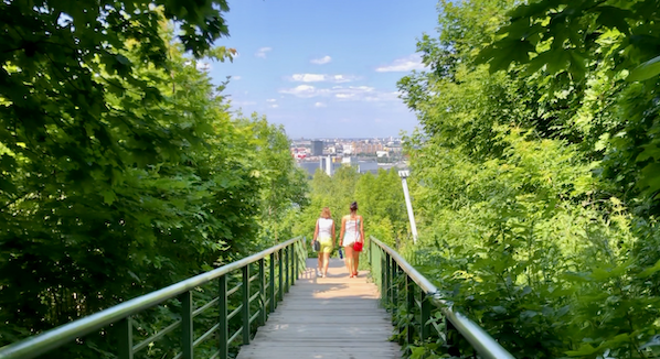 Жк парк швейцария. Парк Швейцария. Нижегородский парк Швейцария. Красивый спуск к реке. Парк Швейцария вид сверху.