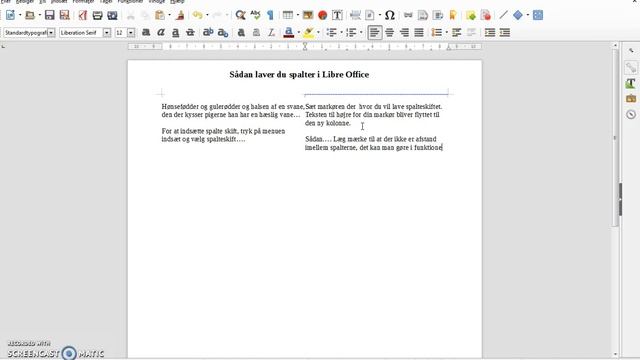 Opret spalter og spalteskift i Libre Office смотреть онлайн