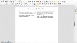 Opret spalter og spalteskift i Libre Office