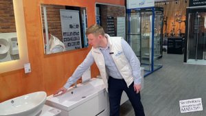 Сантехника.ру Тумба с раковиной Orange Line Li-100Tuw+Ra / Зеркало Orange Line Li-80ZE