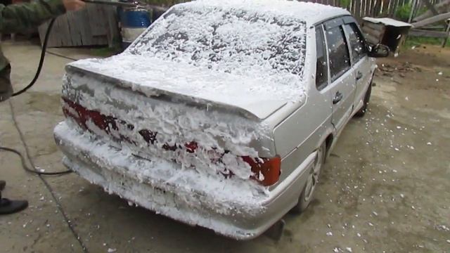 Мойка машины бесконтактной мойкой в домашних условиях (как сделать)