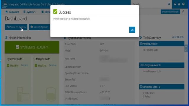 Powering on an Integrated Data Protection Appliance (IDPA) using the IDRAC Dashboard смотреть онлайн