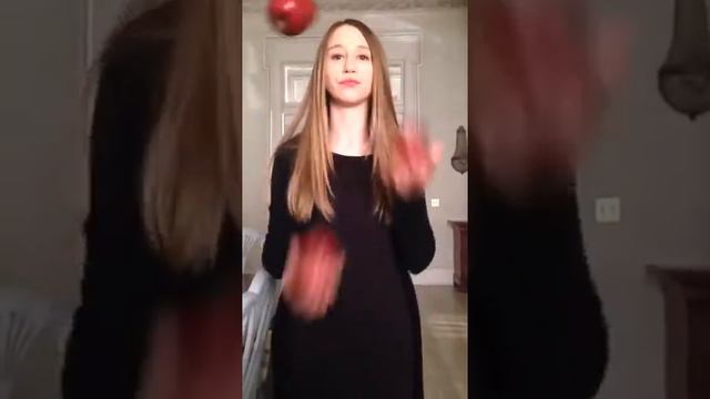 Taissa Farmiga juggles apples on set of AHS: Coven